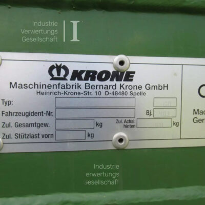 SDAH offener Kasten mit Ladegerät / Ladewagen KRONE ZX 430 GD